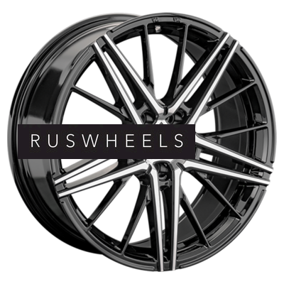 Диски LS FlowForming 8x20/5x120 ET45 D72,6 RC76 BKF (конус, Колпак+лого)