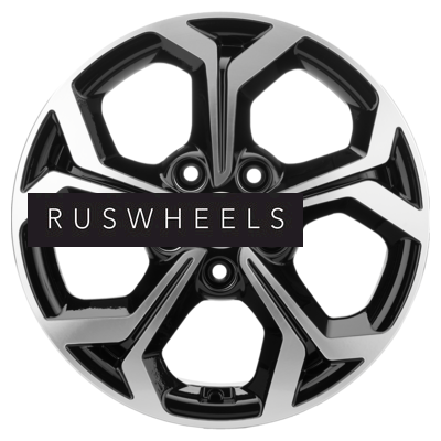 Диски Khomen Wheels 6,5x16/5x108 ET50 D63,3 KHW1606 (Focus) Black-FP