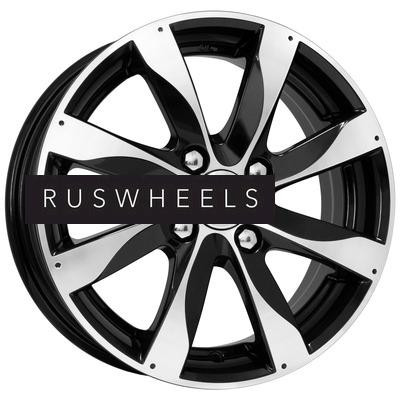 Диски K&K 6x15/4x100 ET38 D67,1 Джемини (КС617) Алмаз черный