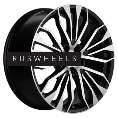 Диски Khomen Wheels 8,5x20/5x120 ET45,5 D62,5 KHW2009 (Li 7/9) Black-FP