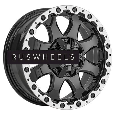 Диски LS 8x17/6x139,7 ET36 D100,1 1375 BKL (конус, Колпак+лого)