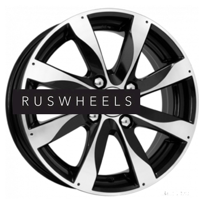 Грузовые диски K&K 6x15/4x100 ET48 D54,1 Джемини-оригинал (КС617) Алмаз черный