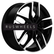 Диски Khomen Wheels 6,5x17/5x114,3 ET45 D60,1 KHW1708 (Toyota C-HR) Black-FP