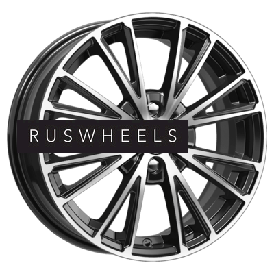 Диски K&K 6x16/4x100 ET50 D60,1 Меандр-оригинал (КС879) Алмаз черный SK