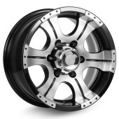 Диски КиК 7,0\R15 6*139.7 ET-5 d108.5 Алмаз черный