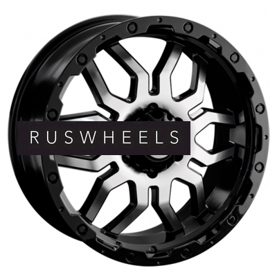 Диски LS 7,5x17/6x139,7 ET38 D67,1 1285 BKF (конус, Колпак+лого)