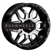 Диски LS 7,5x17/6x139,7 ET30 D106,1 1285 BKF (конус, Колпак+лого)