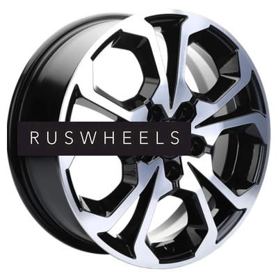 Диски Khomen Wheels 6,5x17/5x114,3 ET50 D64,1 KHW1711 (Haval/Honda) Black-FP