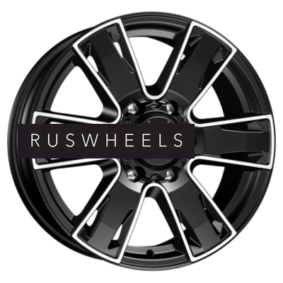 Диски КИК 7x17/6x139,7 ET38 D100,1 Севенна-оригинал (КС726) Алмаз черный