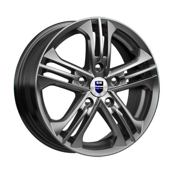 Диски КиК 6,0\R15 5*114.3 ET45 d67.1 Дарк платинум