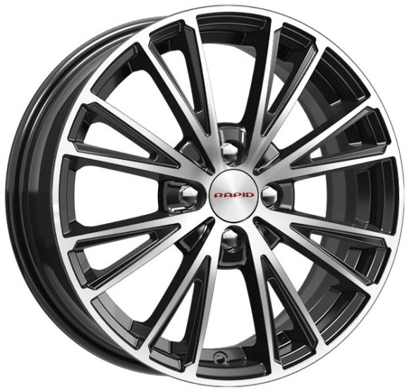 Диски КиК  Меандр (КС879)  6,0\R16 4*114,3 ET40  d67,1  Алмаз черный  [74602SK]