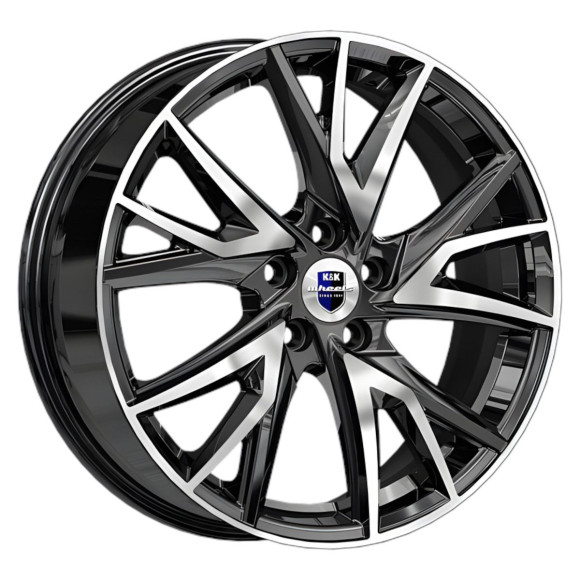 Диски КиК 6.5\R18 5*108 ET33 d60.1 Алмаз черный