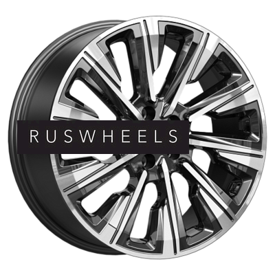 Диски КИК 7,5x19/5x114,3 ET35 D60,1 Галего (КС1039) Алмаз черный