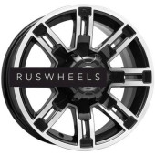 Грузовые диски K&K 7,5x16/6x139,7 ET30 D100,1 Полюс (КС609M) Алмаз черный Грузовые диски K&K 7,5x16/6x139,7 ET30 D100,1 Полюс (КС609M) Алмаз черный