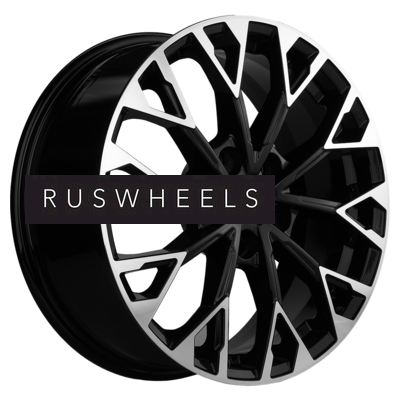 Диски Khomen Wheels 7x17/5x108 ET50 D63,3 KHW1718 (Kuga/Focus/Volvo XC40/XC70) Black-FP