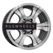 Диски КИК 8x16/5x139,7 ET20 D110,1 Байконур (КС465М) Дарк платинум