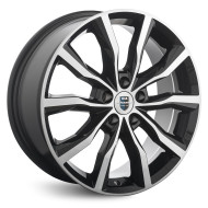 Диски КиК 7.5\R18 5*114.3 ET35 d67.1 Алмаз черный Диски КиК 7.5\R18 5*114.3 ET35 d67.1 Алмаз черный